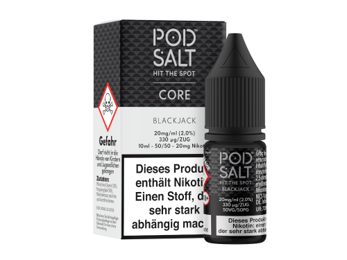 Pod Salt - Blackjack - Nikotinsalz Liquid - 10ml