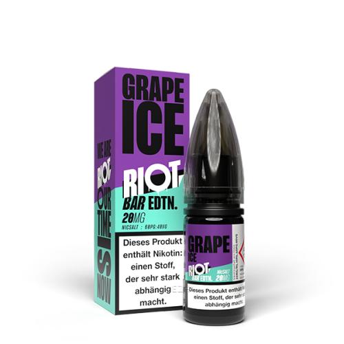 Riot Salt - BAR EDTN - Grape Ice - Nikotinsalz - 10ml - 20mg/ml