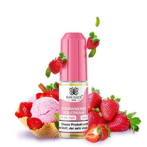 Bar Juice - Strawberry Ice Cream Nicsalt - 10ml - 20mg/ml