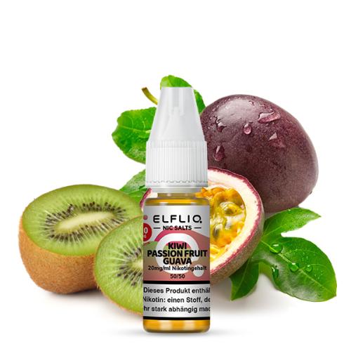 Elfbar - Elfliq - Kiwi Passion Fruit Guava - Nikotinsalz Liquid - 10ml