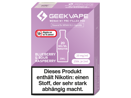 Geekvape - Wenax M1 Pods - Blueberry Sour Raspberry