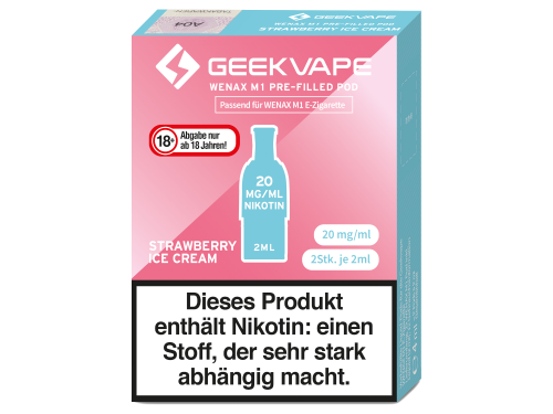 Geekvape - Wenax M1 Pods - Strawberry Ice Cream