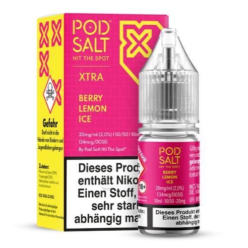 Pod Salt - X - Berry Lemon Ice - Nikotinsalz Liquid - 10ml