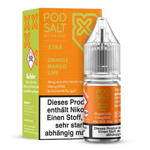 Pod Salt - X - Orange Mango Lime - Nikotinsalz Liquid - 10ml