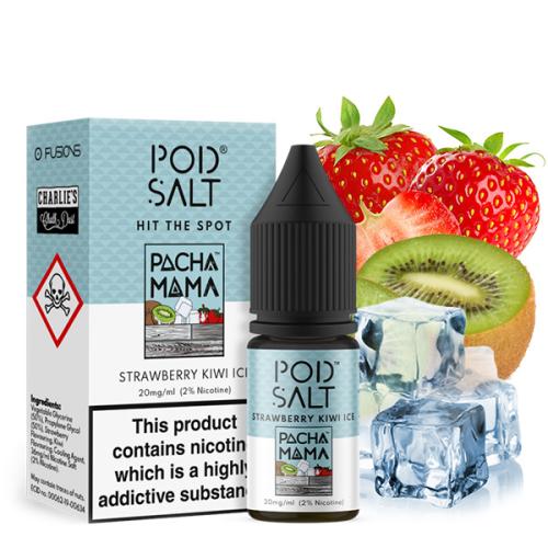 Pod Salt - Strawberry Kiwi Ice - 10ml Nikotinsalz Liquid
