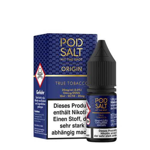 Pod Salt - True Tobacco - Nikotinsalz Liquid - 10ml