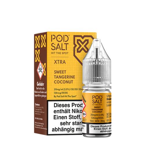 Pod Salt - X - Sweet Tangerine Coconut - Nikotinsalz Liquid - 10ml