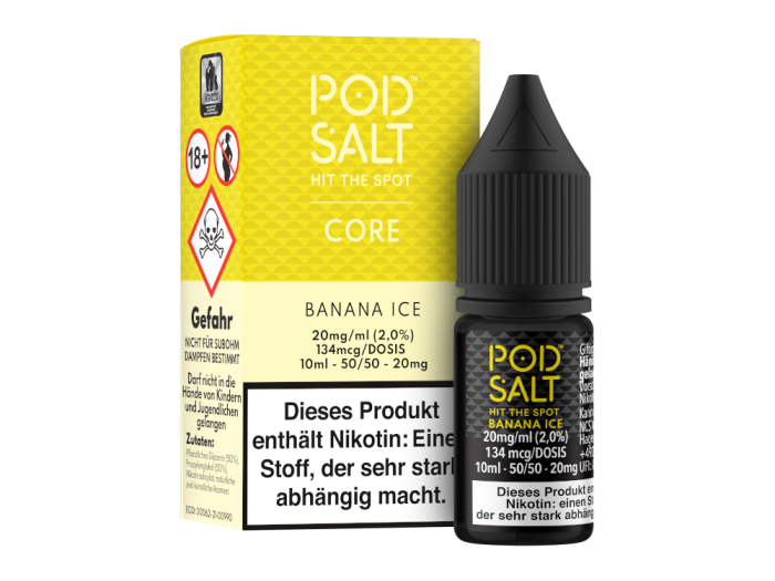 Pod Salt - Banana Ice - Nikotinsalz Liquid 20mg