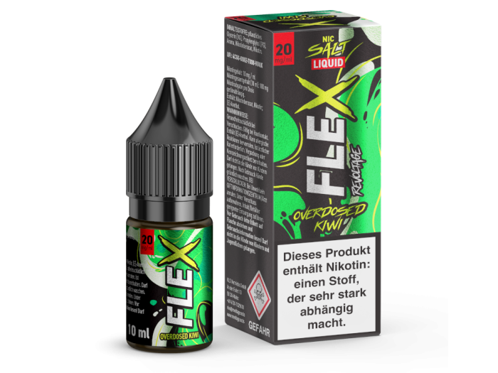 Revoltage - FLEX - Overdosed Kiwi - NicSalt Liquid 10ml -