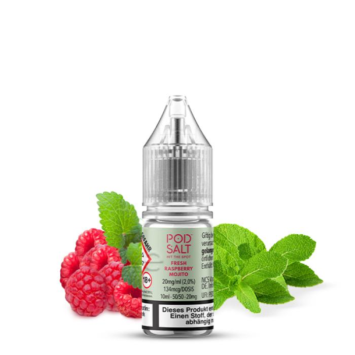 Pod Salt - X - Fresh Raspberry Mojito - Nikotinsalz Liquid - 10ml