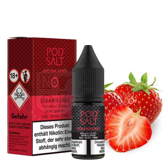 Pod Salt - Strawberry - Nikotinsalz Liquid - 10ml