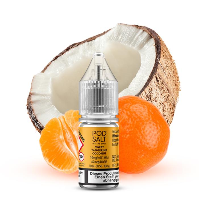 Pod Salt - X - Sweet Tangerine Coconut - Nikotinsalz Liquid - 10ml