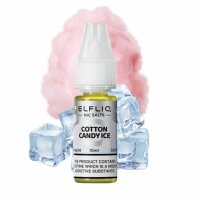 Elfbar - Elfliq - Cotton Candy Ice - Nikotinsalz Liquid -...